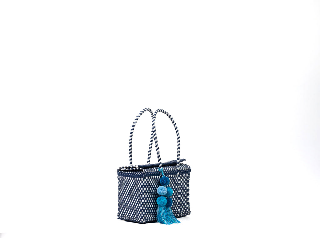 Bombon Tote Mini Navy / White – Un Pueblo
