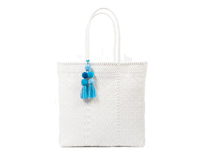 Large Open Tote White