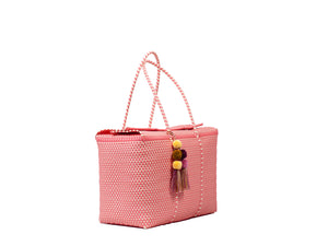 Bombon Tote Coral / Bone